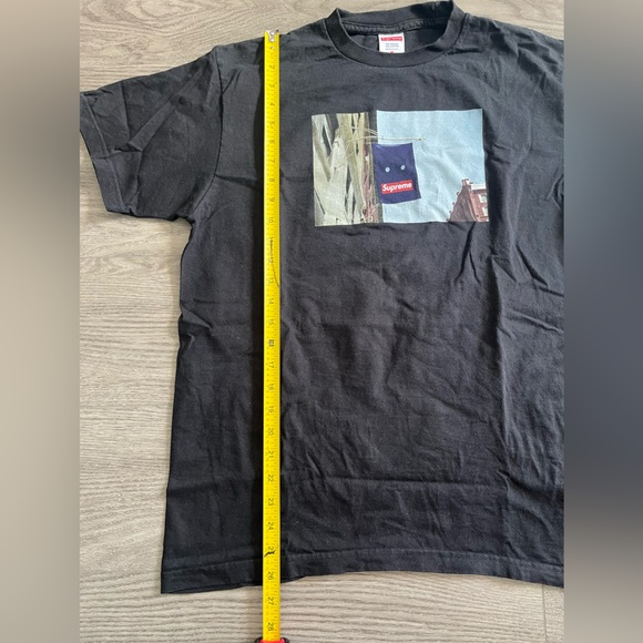 Supreme Banner Tee Men’s Black Tshirt Size Medium - Picture 7 of 9